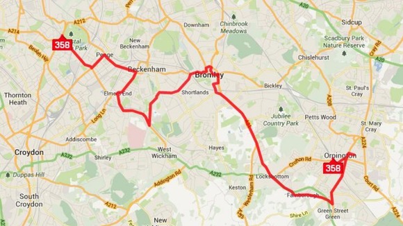 London Bus Route 358