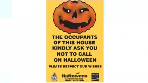 Halloween poster available to residents.