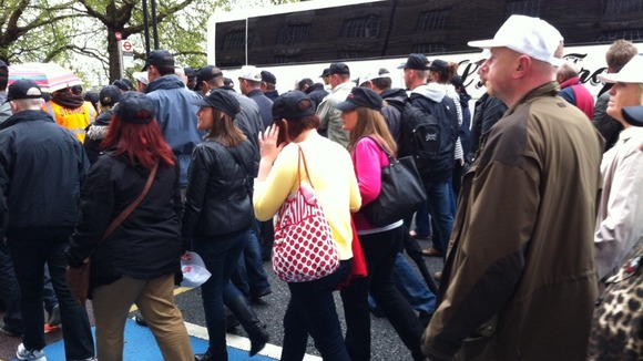 ITV Central follow police protest to London