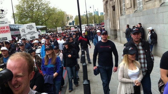 ITV Central follow police protest to London