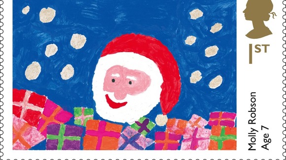 Seven-year-old Molly Robson's design of Father Christmas.