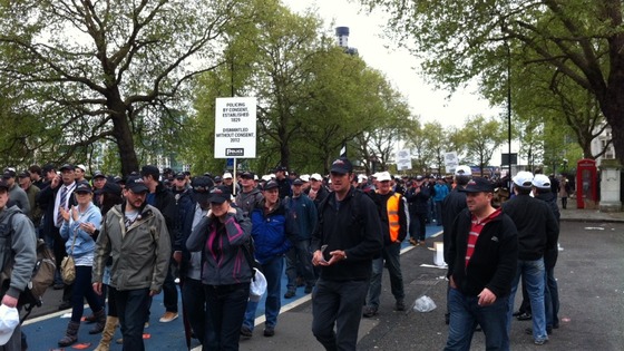 ITV Central follow police protest to London