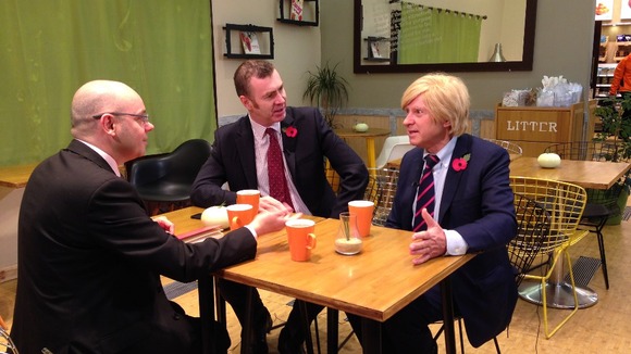 Adrian Masters interviewing Adam Price and Michael Fabricant