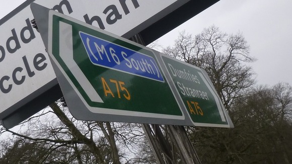 A75 signs