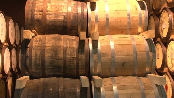 Whisky maturing at the St George's Distillery