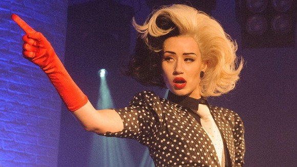 Iggy Azalea performs at the Vevo Halloween Party, at the Oval Space, in Bethnal Green, east London