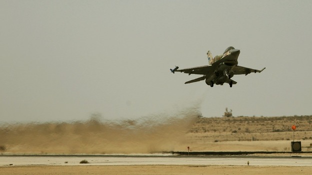 An Israeli F-16 fighter aircraft, which would have been capable of carrying out the strike against Syria.