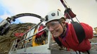 Nicola preparing to go on the zip line in Bethesda