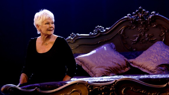 Dame Judi Dench prepares for this evening's celebrations.