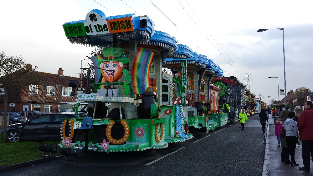 Luck of the Irish float. West Country ITV News