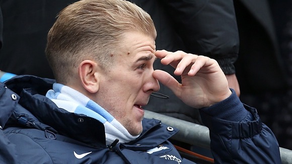 Manchester City goalkeeper Joe Hart was dropped to the substitutes bench for his team's match against Norwich at the weekend.