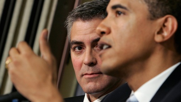 George Clooney and Barack Obama.