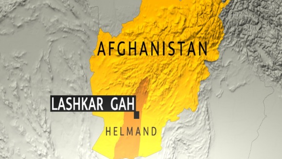The soldier was killed in the Kamparak area, 40km north east of the provincial capital Lashkar Gah