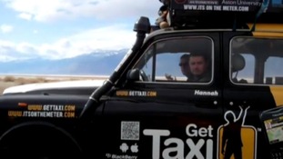 A Staffordshire man and two friends took a taxi ride round the world t raise moneu for the Red Cross