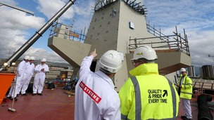 Staff at BAE Systems in Scotstoun in Scotland.