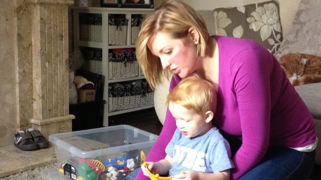 Hayden Hodgkinson with his mother Roxanne now