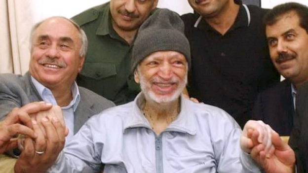 Yasser Arafat shortly before he was flown to Paris.