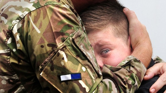 Solider and son