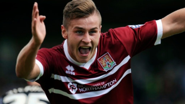 Jacob Blyth has returned to Sixfields for another loan spell.
