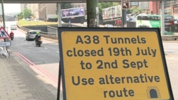 The A38 tunnels, closed for much of the summer, could be closed permanently