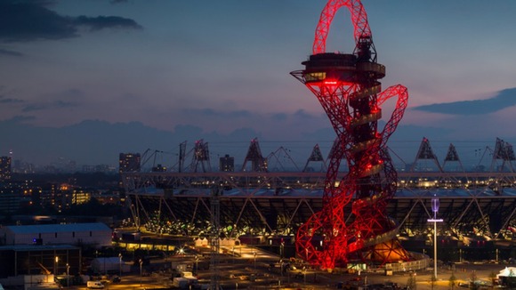 The ArcelorMittal Orbit at dusk