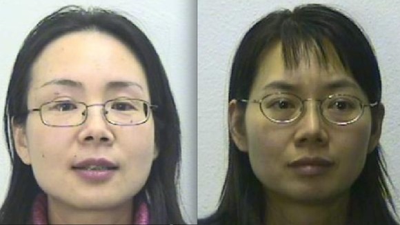 Bo Li (left) and Yan Li are now back behind bars