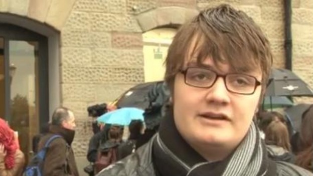 A movie hopeful turned away from today's auditions in Bristol