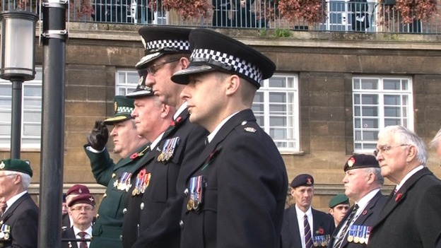 Police pay their respects in Norwich