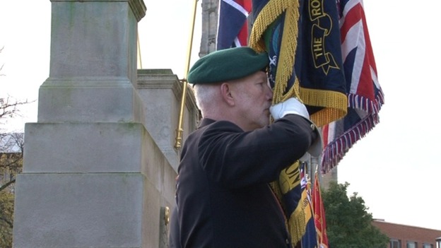 Paying tribute on Remembrance Sunday