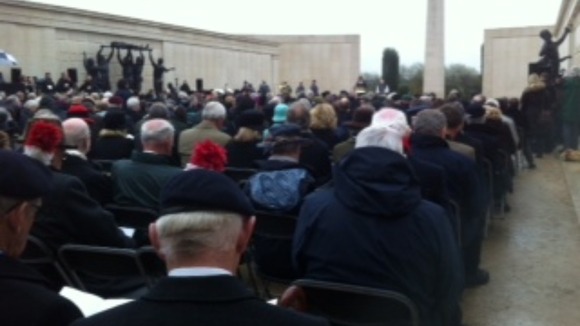 Crowds gather at the National Memorial Arboretum in Staffordshire