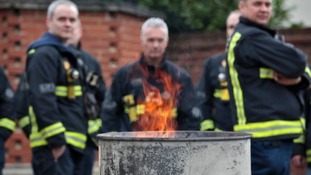 Firefighters will be striking for four hours today over pensions