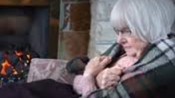 A pensioner suffering from fuel poverty