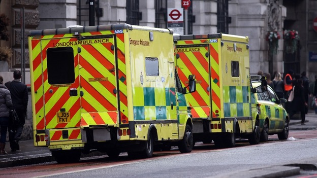 London Ambulance vans.