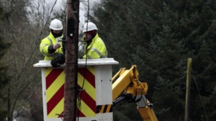 BT workers are aiming to restore phone services as soon as possible.