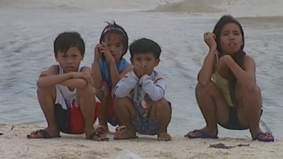 Children from Bantayan Island in the southern Philippines