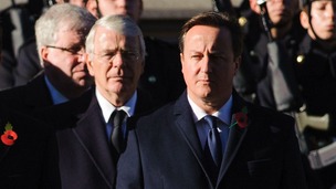 David Cameron's comments indicated he was stung by the claims made by former Prime Minister John Major.