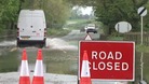 Flood water in the Midlands after heavy April rain