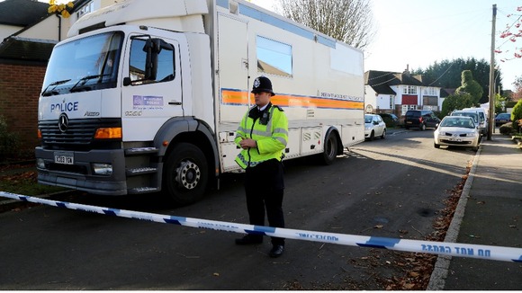 Police activity near a property in Warlingham, Surrey, where a body was found in a well.
