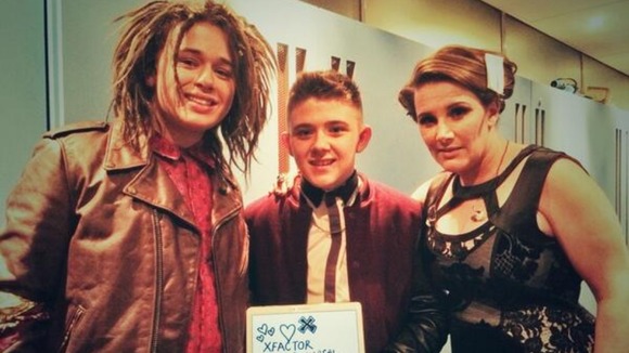 Luke Friend, Nicholas McDonald and Sam Bailey ready for dress rehearsals.