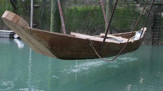 replica of bronze age boat
