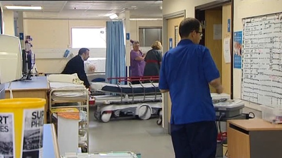 Staff working at the Princess Alexandra Hospital in Harlow.