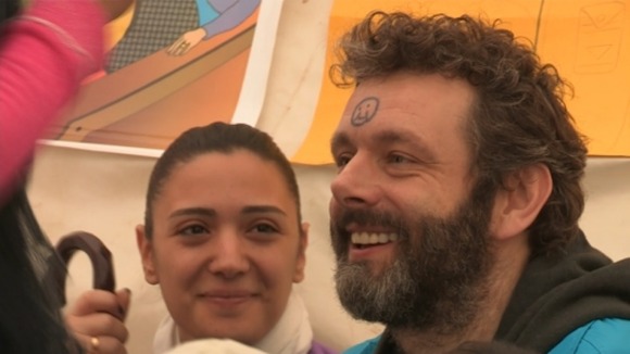 Michael Sheen gets a smiley face, used to reward good beahviour