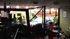 A bakery in Gorleston was given quite a shock this morning when a taxi crashed through its front window.