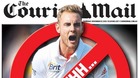 The front page of the Courier-Mail on Thursday