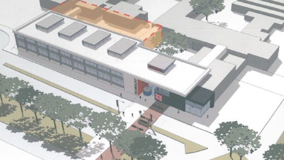 A plan of the new development