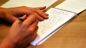 The study says boys are unenthusiastic about picking up a pen and paper.