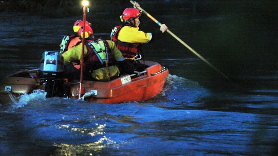 Search and rescue operation at Barford. near Warwick