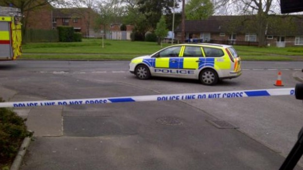 Police erected a 200 metre cordon around a property in Cheltenham following the discovering of a suspect device.