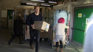 Two lorries were packed up in Northampton and sent on its way to the Philippines.