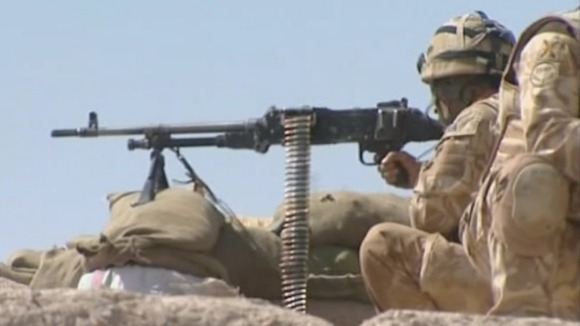A soldier in Afghanistan